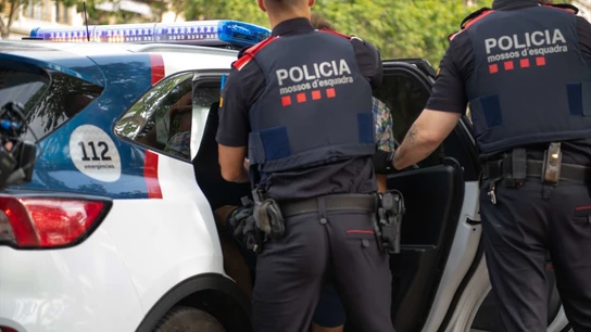 Imagen de archivo de una detención de los Mossos d'Esquadra. Imagen de archivo de una detención de los Mossos d'Esquadra.