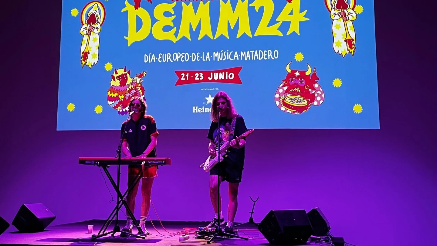 Concierto de Cometa durante la presentación de DEMM 24 en Matadero, 4 de junio de 2024, Madrid. Concierto de Cometa durante la presentación de DEMM 24 en Matadero, 4 de junio de 2024, Madrid.
