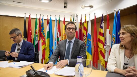 l ministro de Econom&iacute;a, Comercio y Empresa, Carlos Cuerpo (c), durante la IV Conferencia Sectorial del Plan de Recuperaci&oacute;n, Transformaci&oacute;n y Resiliencia