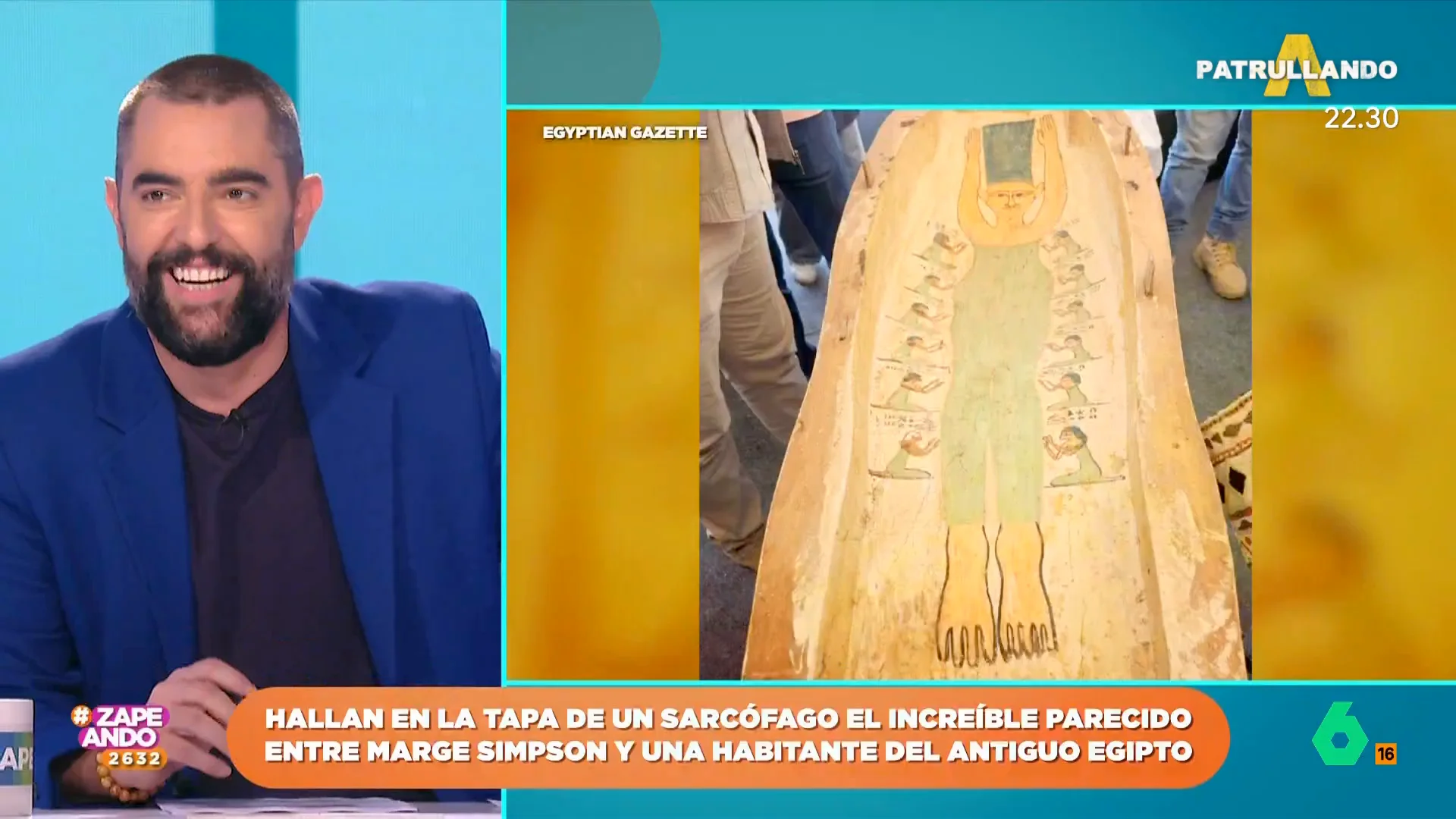 Descubren a Marge Simpson en la tapa de un sarcófago del Antiguo Egipto: "Tiene la cara del señor Burns"