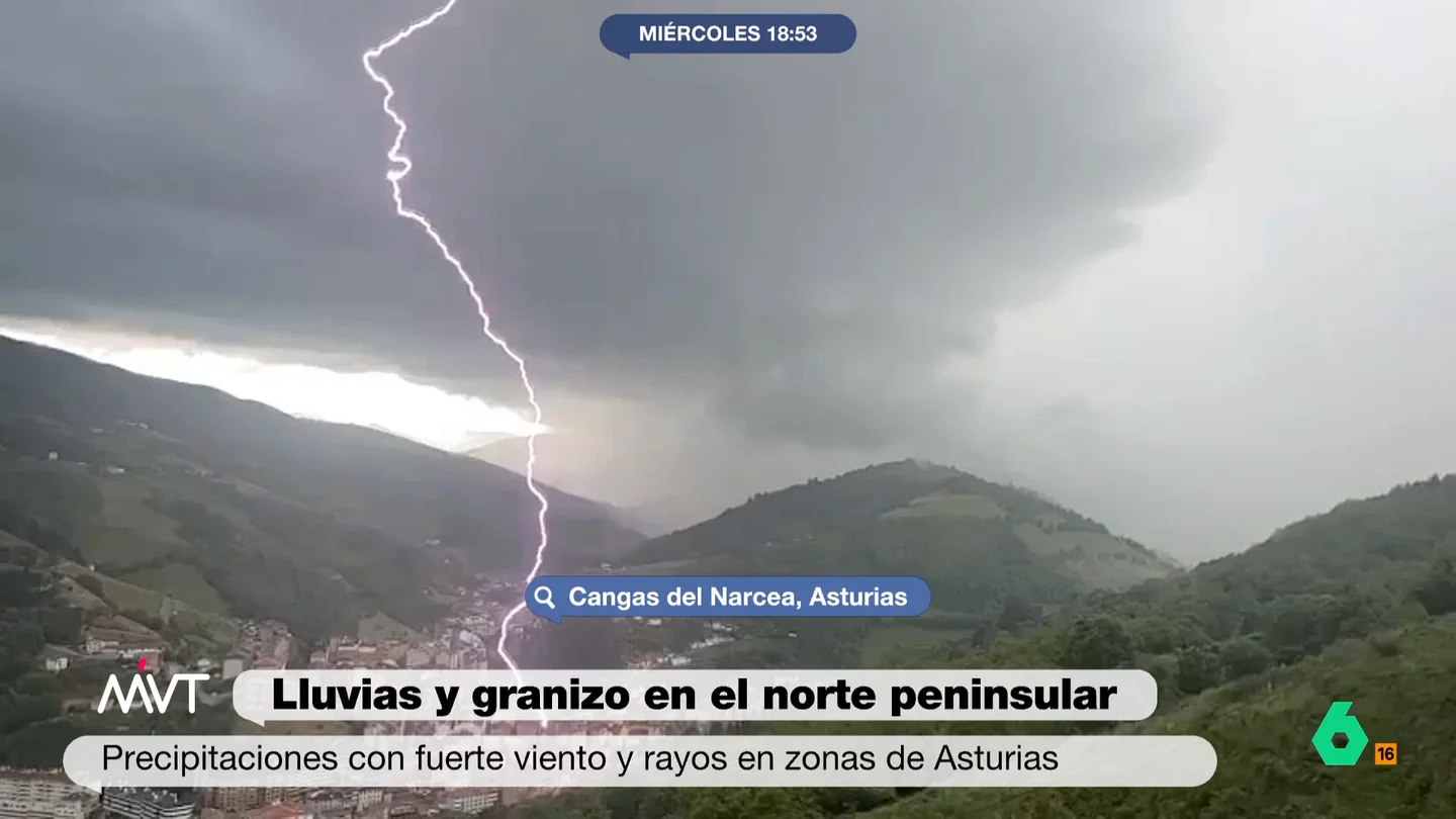 Rayo en Asturias, Cangas del Narcea Rayo