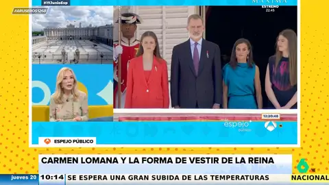 Carmen Lomana critica el look de la reina Letizia para celebrar los 10 años de reinado: "Llevaba un vestido muy poco apropiado"
