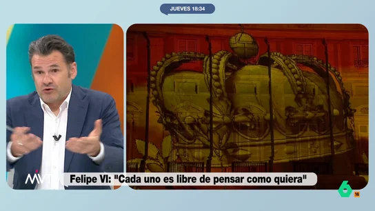 Iñaki López reacciona a la 'entrevista' improvisada a Felipe VI RTVE compartía imágenes de unas declaraciones espontáneas de Felipe VI en lo que, para Luis Sanabria, es "lo más parecido a una entrevista con el rey de España". El análisis de Iñaki López y Cristina Pardo, en este vídeo de Más Vale Tarde.