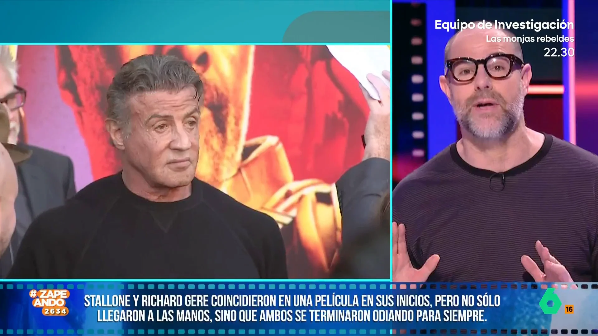 Alberto Rey habla de la enemistad de Sylvester Stallone y Richard Gere