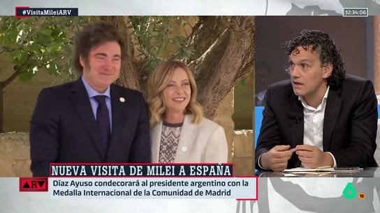 ARV- Rodrigo Orihuela, sobre Milei: "El Gobierno español se ha encontrado con que no sabe cómo lidiar con este personaje" ARV- Rodrigo Orihuela, sobre Milei: "El Gobierno español se ha encontrado con que no sabe cómo lidiar con este personaje"