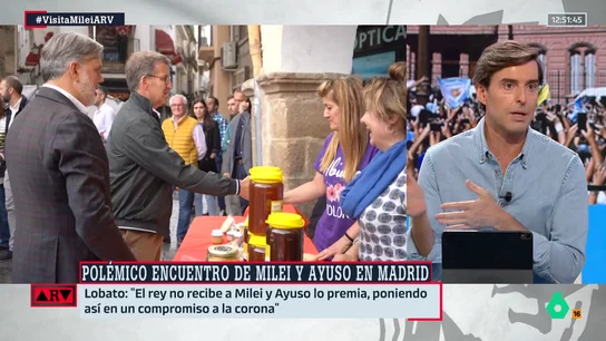 ARV- Montesinos, sobre Ayuso y Milei: "Es indiscutible que esta polémica no beneficia a Feijóo" ARV- Montesinos, sobre Ayuso y Milei: "Es indiscutible que esta polémica no beneficia a Feijóo"