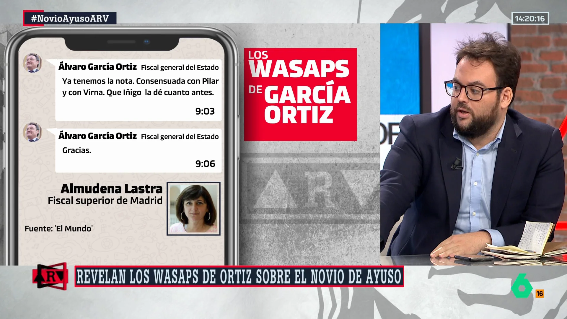 ARV- Monrosi, sobre el fiscal general del Estado: "Su situación es complicada" 