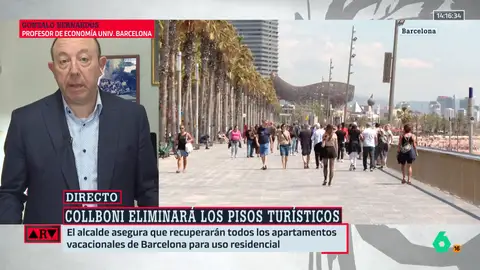 ARV- Bernardos, sobre el plan para acabar con los pisos turísticos en Barcelona: "A la clase media no le va a decir mucho"