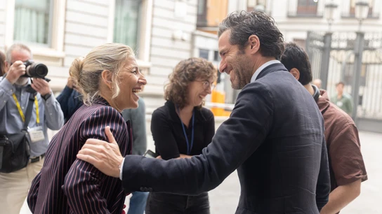 Imagen de Yolanda Díaz y Borja Sémper en tono distendido Imagen de Yolanda Díaz y Borja Sémper en tono distendido