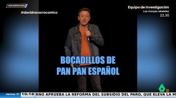 David Navarro, sobre los bocadillos de ahora: "En los 80 te pone uno así tu madre y se lo estampas en la cara"