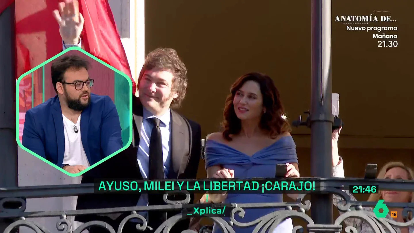 XPLICA - Monrosi analiza el acto de Milei y Ayuso: "Es un problema para el liderazgo de Feijóo" XPLICA - Monrosi analiza el acto de Milei y Ayuso: "Es un problema para el liderazgo de Feijóo"