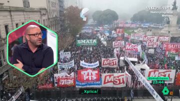 XPLICA Rafa López, ante las críticas de Milei a la justicia social": "El esfuerzo no tiene ideología" o Rafa López, ante las palabras Milei: "La jsuticia social fue lo que permitió el crecimiento de la clase media"