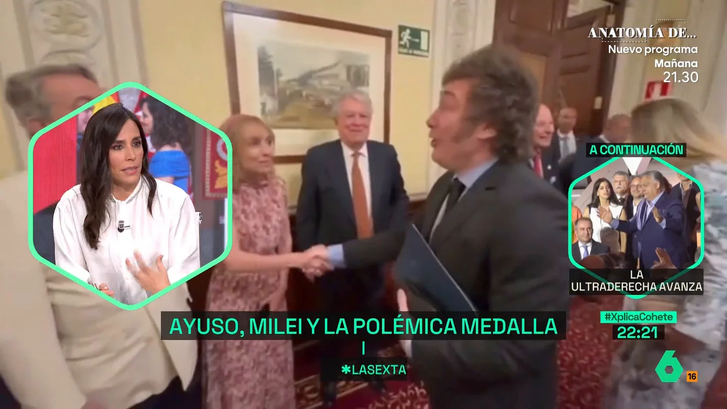 XPLICA - Pilar Velasco, tras el acto de Ayuso y Milei: "Él no será amigo de Feijóo, que nadie se engañe" XPLICA - Pilar Velasco, tras el acto de Ayuso y Milei: "Él no será amigo de Feijóo, que nadie se engañe"