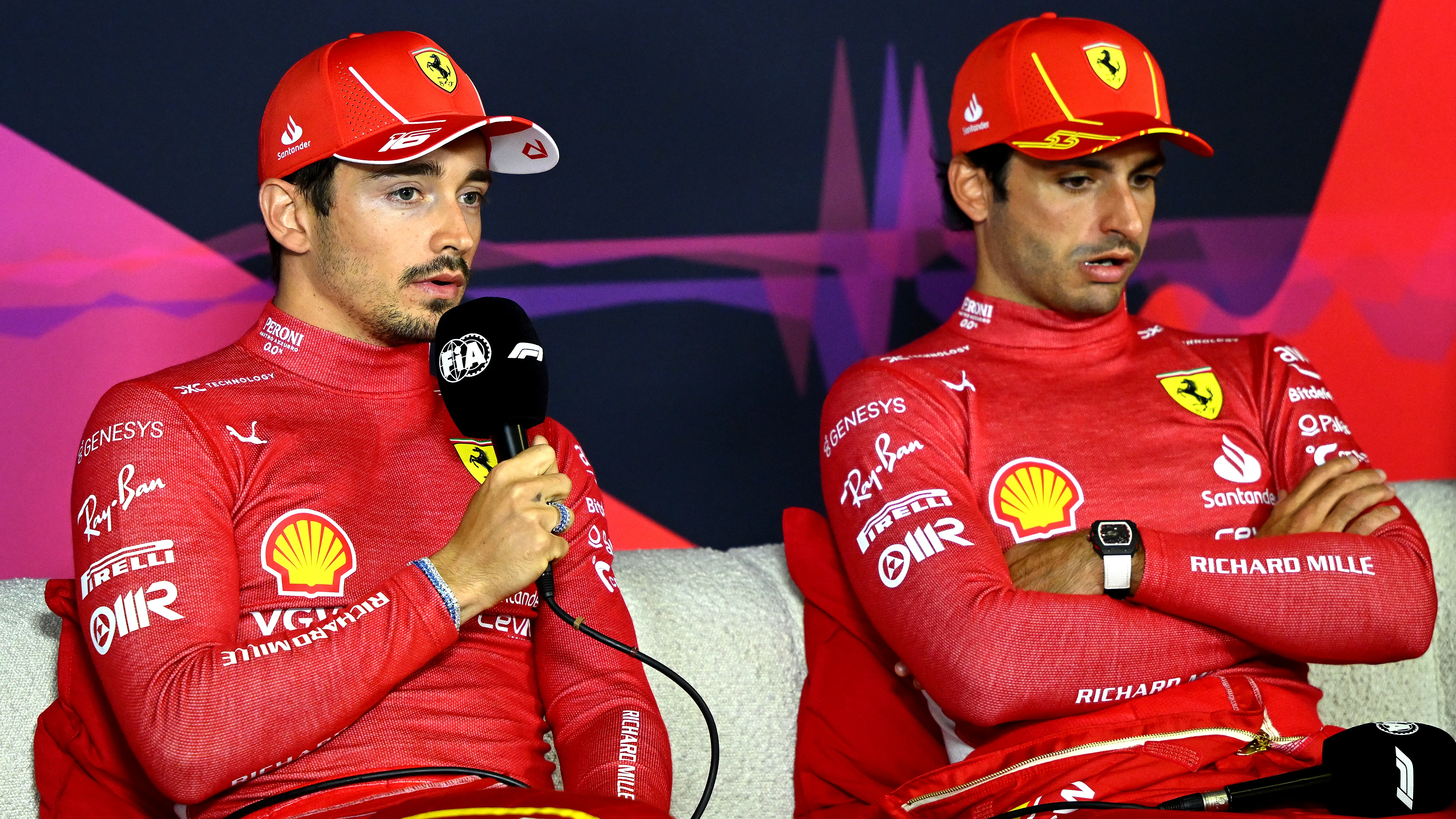 Carlos Sainz y Charles Leclerc