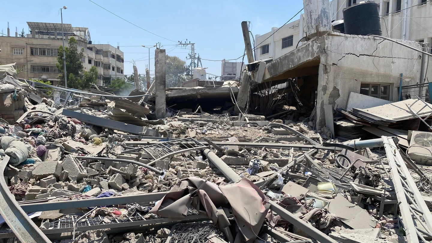 Edificios en ruinas en Gaza Edificios en ruinas en Gaza