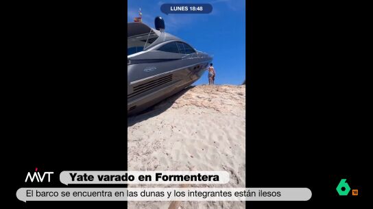 "Esto es lo que pasa cuando no ves la manera de que llegue la &uacute;ltima", comenta con humor Cristina Pardo en este v&iacute;deo al ver un yate varado en una duna de Fuerteventura, a la espera de que una empresa privada lo devuelva al mar.