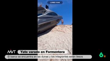 La 'teoría' de Cristina Pardo sobre cómo un yate puede acabar varado en una duna de Fuerteventura