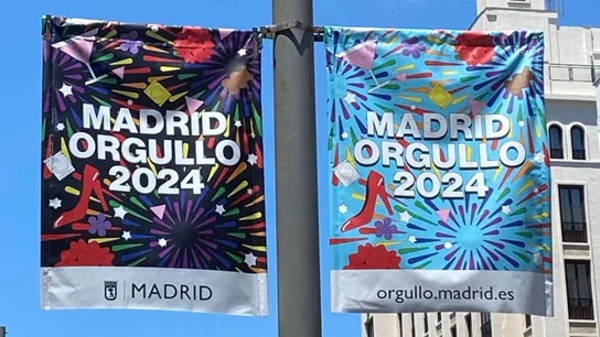 Carteles del Orgullo en el centro de Madrid Carteles del Orgullo en el centro de Madrid
