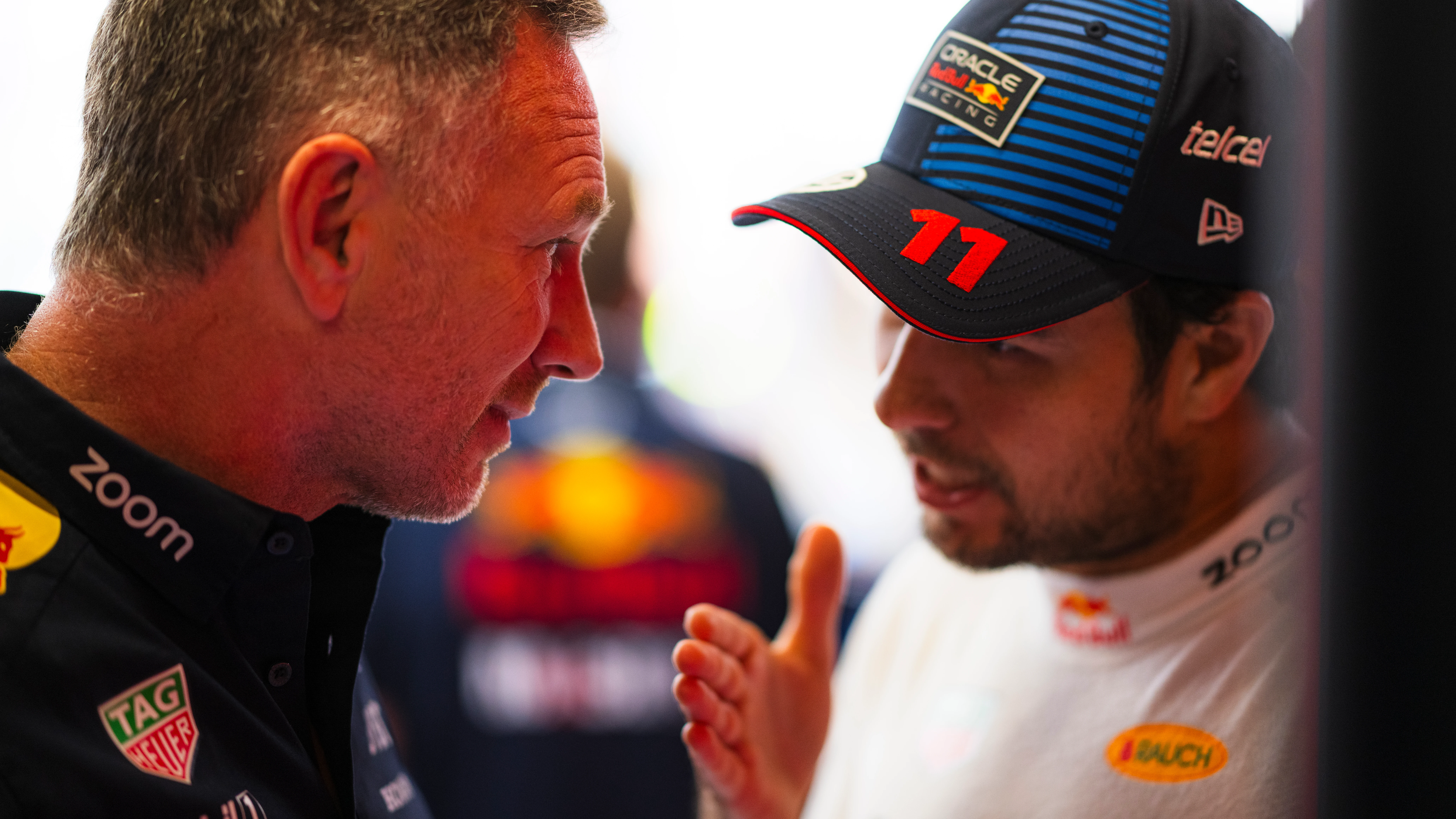 Sergio Pérez y Christian Horner