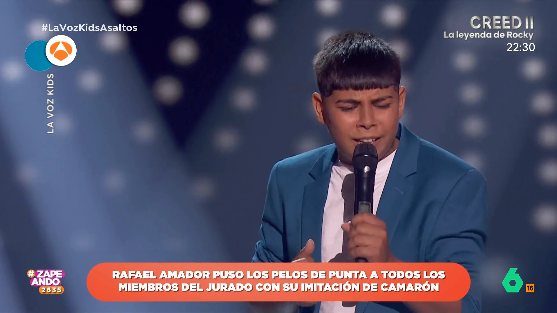 Rafael Amador impresiona a los jueces de La Voz Kids