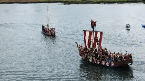 Desembarco vikingo en Catoira Desembarco vikingo en Catoira