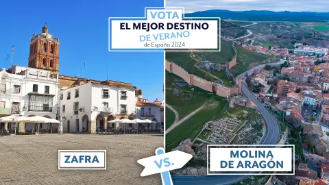 Zafra y Molina de Aragón en la votación al mejor destino de verano de España 2024 Zafra y Molina de Aragón en la votación al mejor destino de verano de España 2024