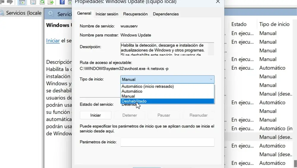 Desactivar Windows Update Desactivar Windows Update