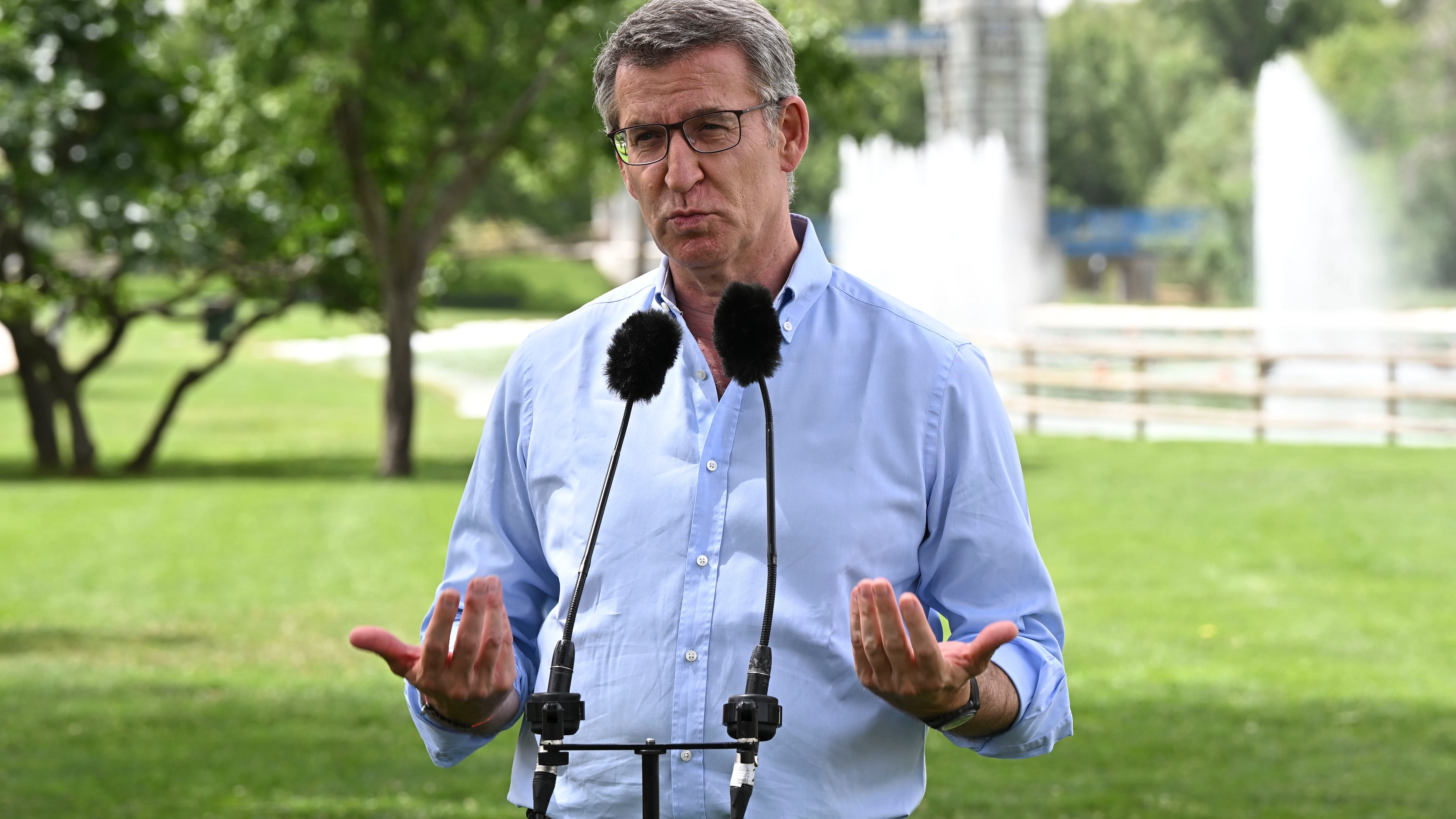 El presidente del PP, Alberto Núñez Feijóo