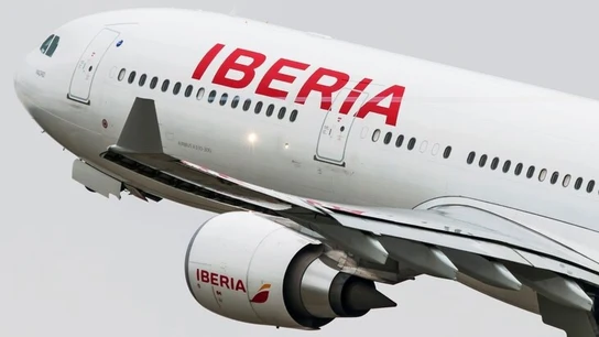 Imagen de archivo de un avión de Iberia. Imagen de archivo de un avión de Iberia.