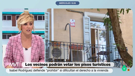 Cristina Pardo reflexiona sobre la subida del precio de los alquileres "Yo pongo un piso en alquiler y, como hay tanta demanda y tengo cola en la puerta de la inmobiliaria, en vez de 900 pido 1.200", comenta Cristina Pardo en este vídeo donde califica esta práctica de "vergonzoso".
