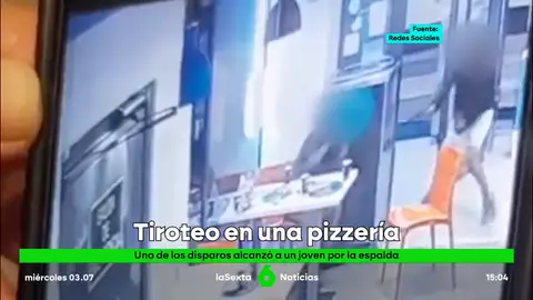 tiroteo pizzería