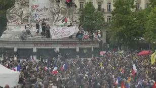 Manifestación en París contra la ultraderecha a pocos días de las elecciones