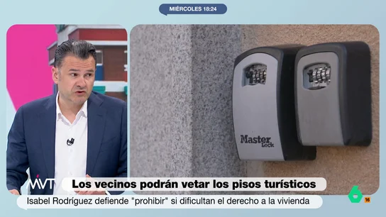 Iñaki López reacciona a la última medida contra los pisos turísticos Iñaki López afirma en este vídeo que la ley para que los vecinos puedan vetar los pisos turísticos en su bloque "es tapar una grieta con un dedo" y demanda vivienda pública: "En España hace años que no se construye prácticamente ninguna".