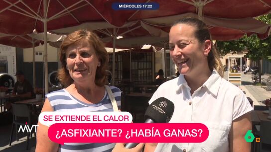 "Es horrible, insufrible, insoportable el calor que estamos pasando hoy", comenta en este v&iacute;deo de M&aacute;s Vale Tarde una mujer de Sevilla, donde los term&oacute;metros ya rondan los 40 grados.