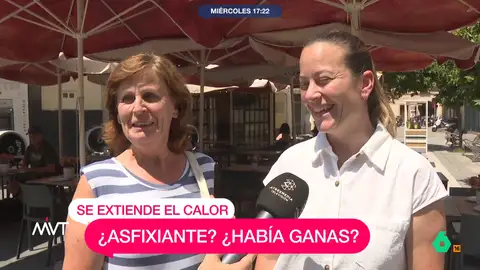 "Es horrible, insufrible, insoportable el calor que estamos pasando hoy", comenta en este vídeo de Más Vale Tarde una mujer de Sevilla, donde los termómetros ya rondan los 40 grados.