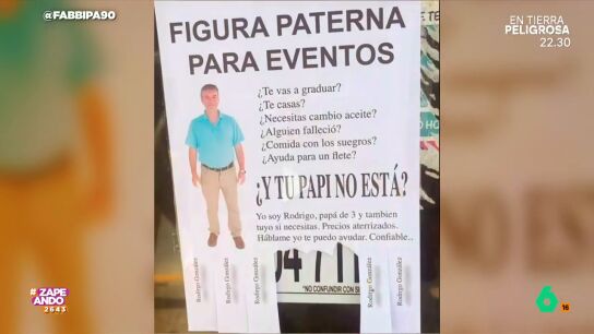 El se&ntilde;or ha colgado carteles en Chile ofreci&eacute;ndose para las m&aacute;s diversas situaciones: desde ser acompa&ntilde;ante a una graduaci&oacute;n o una comida con los suegros, hasta cambiar el aceite del coche. 