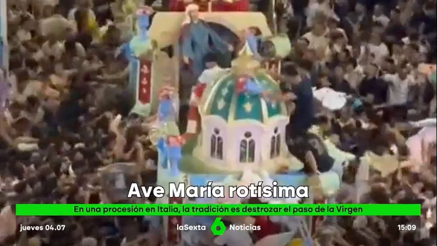 destrozan paso religioso