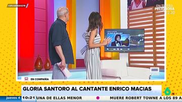 La reacción de Gloria Santoro al ver una foto del cantante Enrico Macias: "Tiene cara de delincuente"