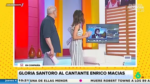 La reacción de Gloria Santoro al ver una foto del cantante Enrico Macias: "Tiene cara de delincuente"