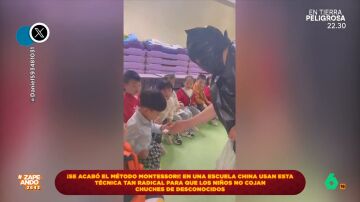 Vídeo viral de cómo una escuela china enseña a los niños a no coger chuches de desconocidos