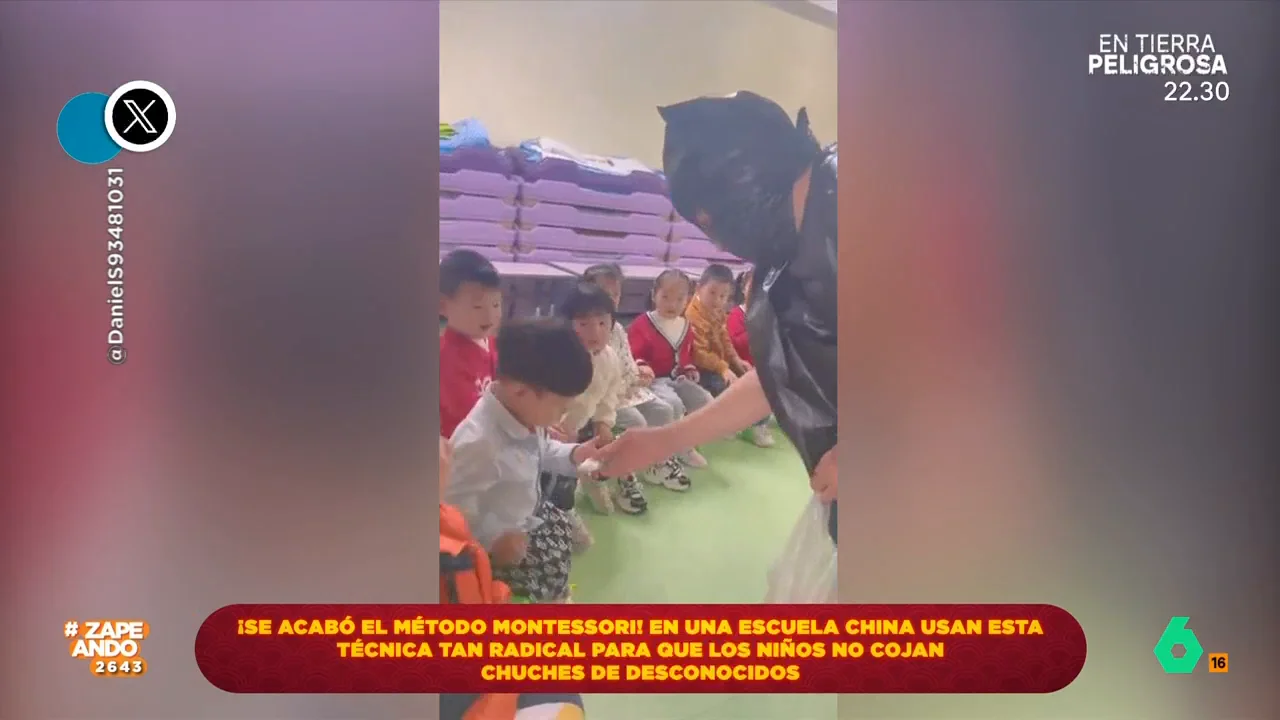 Vídeo viral de cómo una escuela china enseña a los niños a no coger chuches de desconocidos