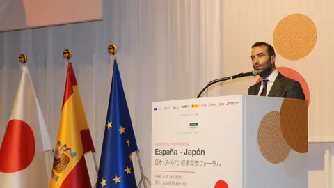 El ministro de Economía, Comercio y Empresa de España, Carlos Cuerpo, en Tokio