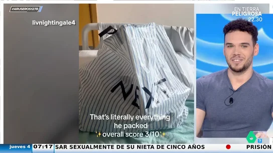 Su pareja se pone de parto y hace la peor maleta para ir al hospital: su novia le puntúa con un tres sobre diez Su pareja se pone de parto y hace la peor maleta para ir al hospital: su novia le puntúa con un tres sobre diez