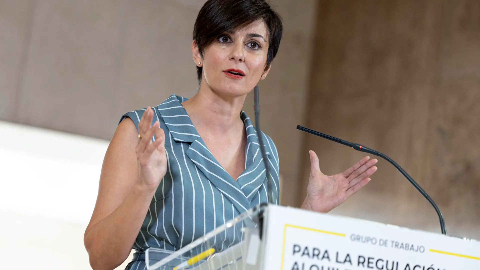 La ministra de Vivienda, Isabel Rodríguez.