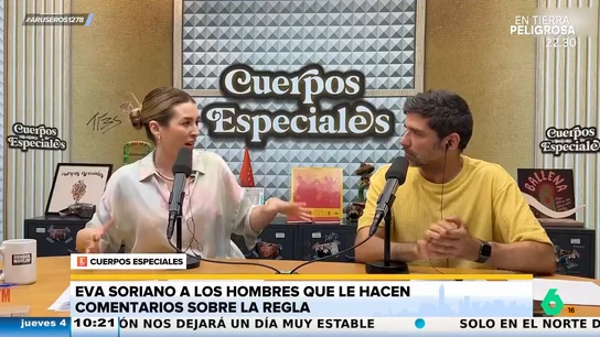 Eva Soriano a los hombres que se permiten "hacerte reglasplaining" desde su más profundo desconocimiento Eva Soriano a los hombres que se permiten "hacerte reglasplaining" desde su más profundo desconocimiento