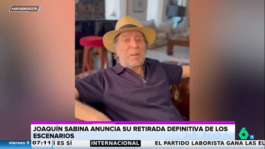 Joaquín Sabina anuncia su retirada de los escenarios con una última gira por España y Latinoamérica  Joaquín Sabina anuncia su retirada de los escenarios con una última gira por España y Latinoamérica