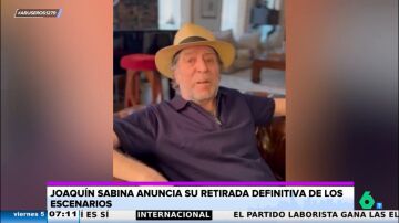 Joaquín Sabina anuncia su retirada de los escenarios con una última gira por España y Latinoamérica 