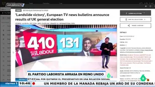 Aruser@s triunfa a nivel internacional: Marc Llobet aparece en Reuters dando los resultados de las elecciones de Reino Unido