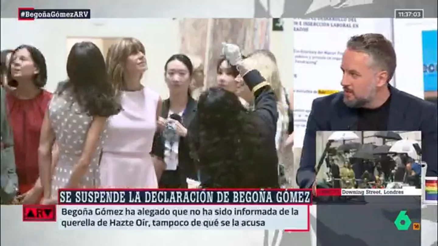 ARV - Daniel Basteiro, tras suspenderse de la declaración de Begoña Gómez: "Es muy curioso el origen del caso" ARV - Daniel Basteiro, tras suspenderse de la declaración de Begoña Gómez: "Es muy curioso el origen del caso"