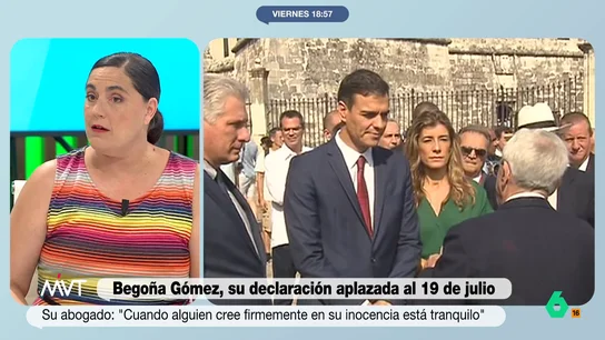 El enfado de Loreto Ochando con los agitadores en el juicio a Begoña Gómez Loreto Ochando explica en este vídeo cómo ha vivido la jornada en los juzgados de Plaza Castilla, donde asegura que "varios periodistas de extrema derecha", como Vito Quiles, "se han pasado el acuerdo de la juez decana por el arco del triunfo".